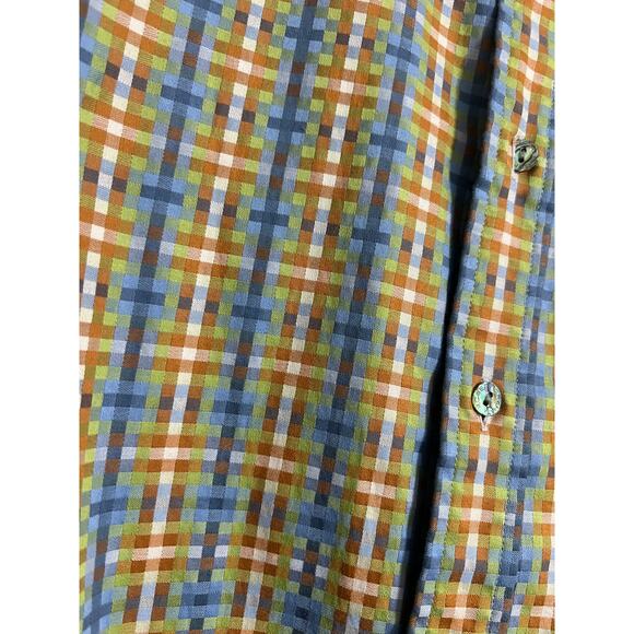 Robert Graham Cuffed Plaid Button Down Medium - Picture 2 of 8